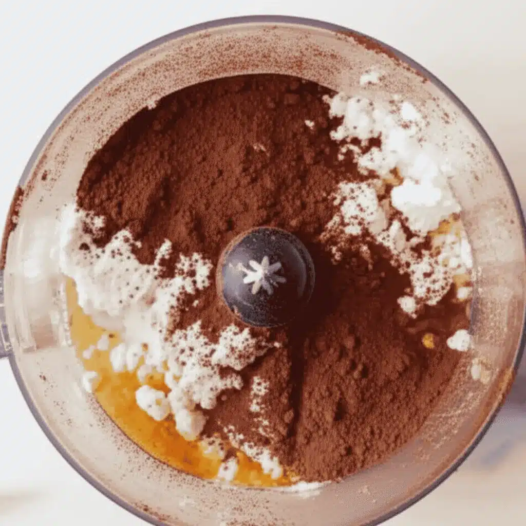 Cottage Cheese Chocolate Mousse High Protein Dessert Everyone Will Love 9 Blending cottage cheese chocolate mousse high protein